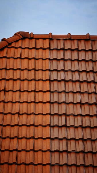Residential roof cleaned with a gentle soft wash