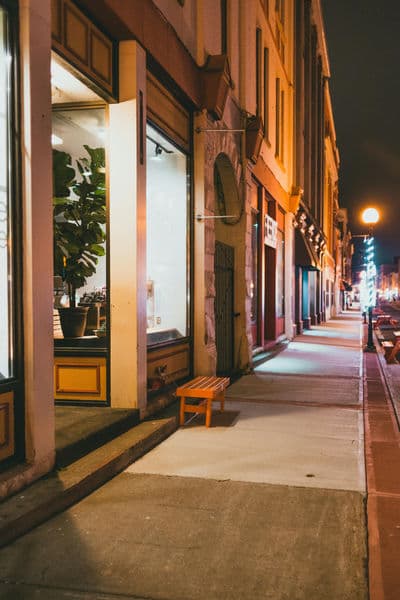 Storefront walkways cleaned for a welcoming customer entry